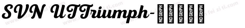 SVN UTTriumph字体转换
